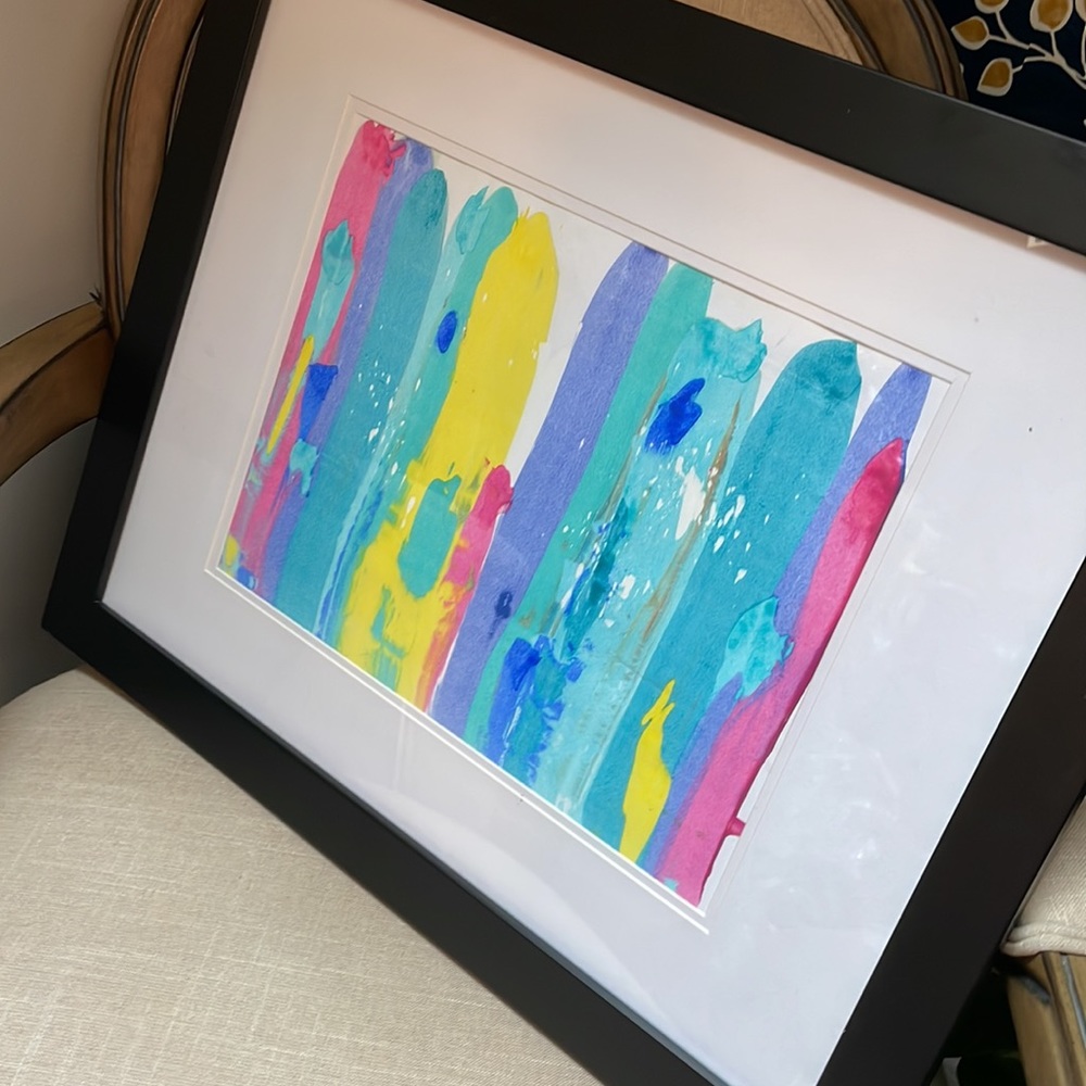 Large Abstract Colorful Original Handpainted Art